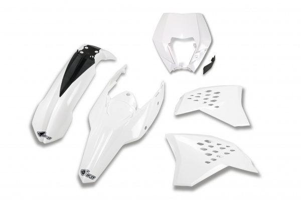 Plastic Kit white for Ktm EXC 125 - EXC 200 - EXC 250 - EXC-F 250 - EXC 300 - EXC-F 350 - EXC-F 450 - EXC-F 500 - XCF-W 350